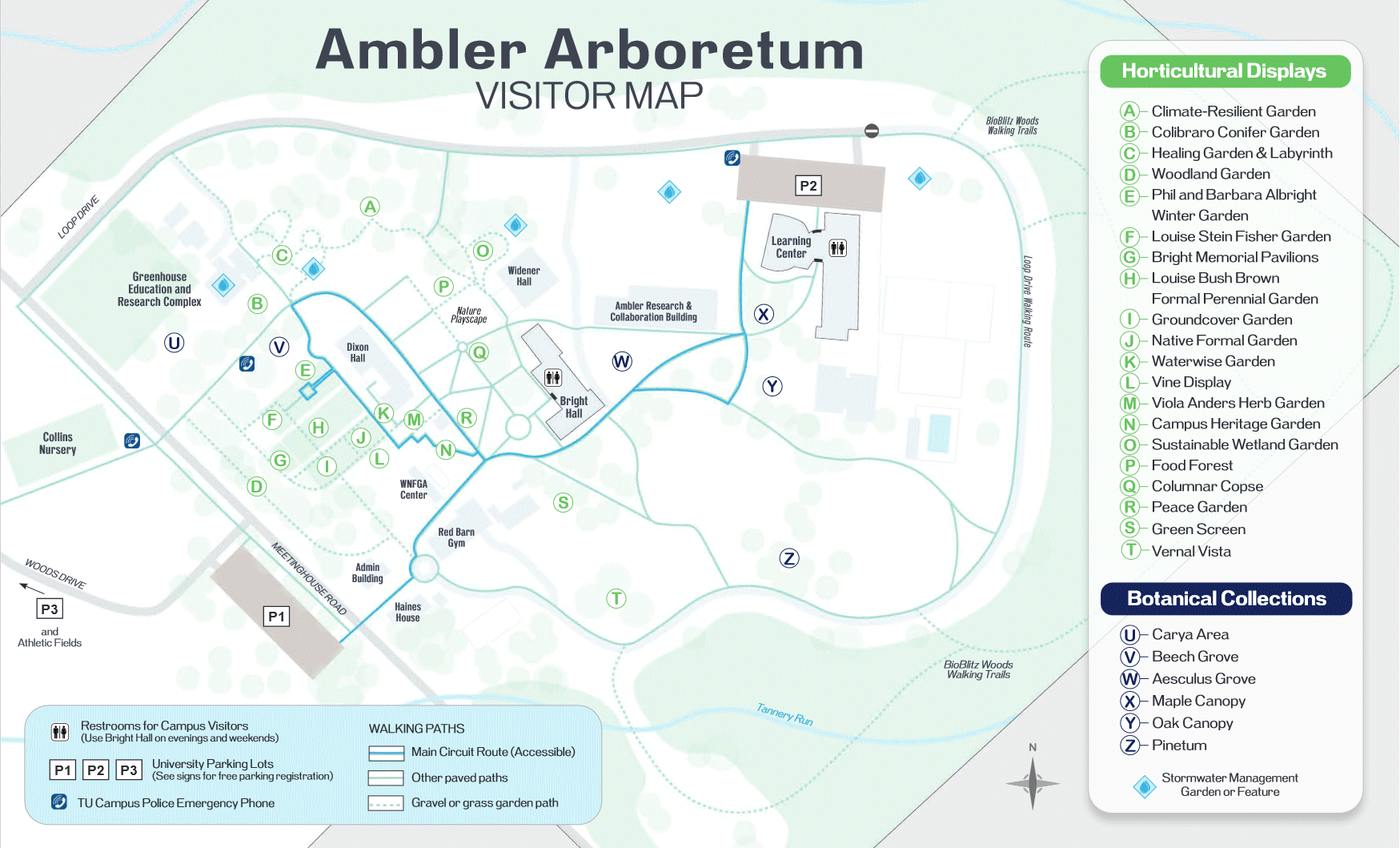 Arboretum map